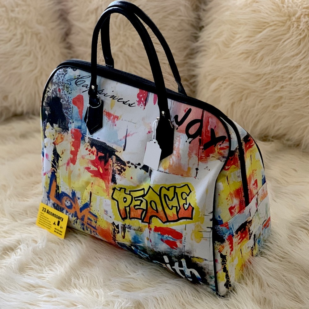 23accessory’s LOVE, PEACE, FAITH Tote Bag